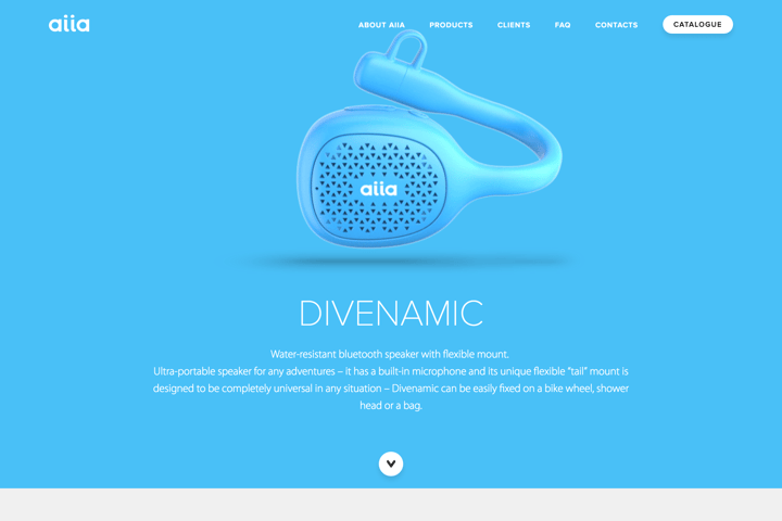 Divenamic by Aiia website preview